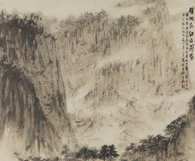 《待細把江山圖畫》100×111.5cm，1961年